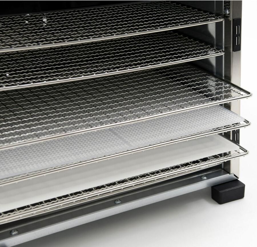 Rommelsbacher Voedseldroger DA 950 – 5 BPA-vrije trays – Instelbare temperatuur 35-75°C – Timer 1-24 uur – Inclusief fruitrolvel & kruidenrooster – Voor groente fruit vlees & kruiden – 700 W – Zwart - Foto 2