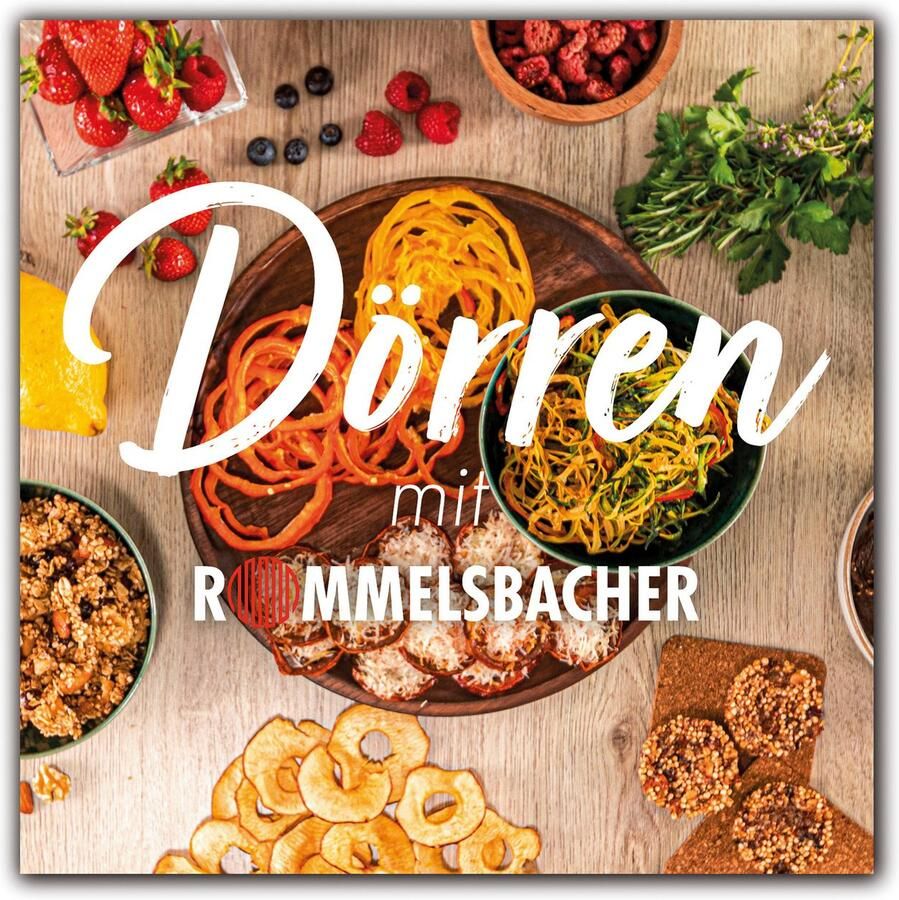 Rommelsbacher Voedseldroger DA 950 – 5 BPA-vrije trays – Instelbare temperatuur 35-75°C – Timer 1-24 uur – Inclusief fruitrolvel & kruidenrooster – Voor groente fruit vlees & kruiden – 700 W – Zwart - Foto 1