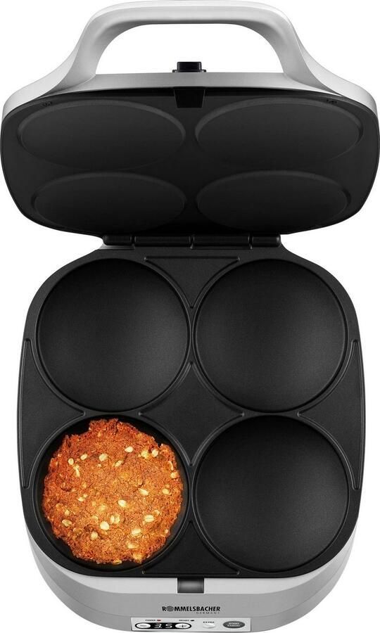 Rommelsbacher pannenkoekenmaker PC 1800 – elektrische pancake maker met 4 bakvormen timer en antiaanbaklaag – ook geschikt voor burgers en aardappelpannenkoeken - Foto 5