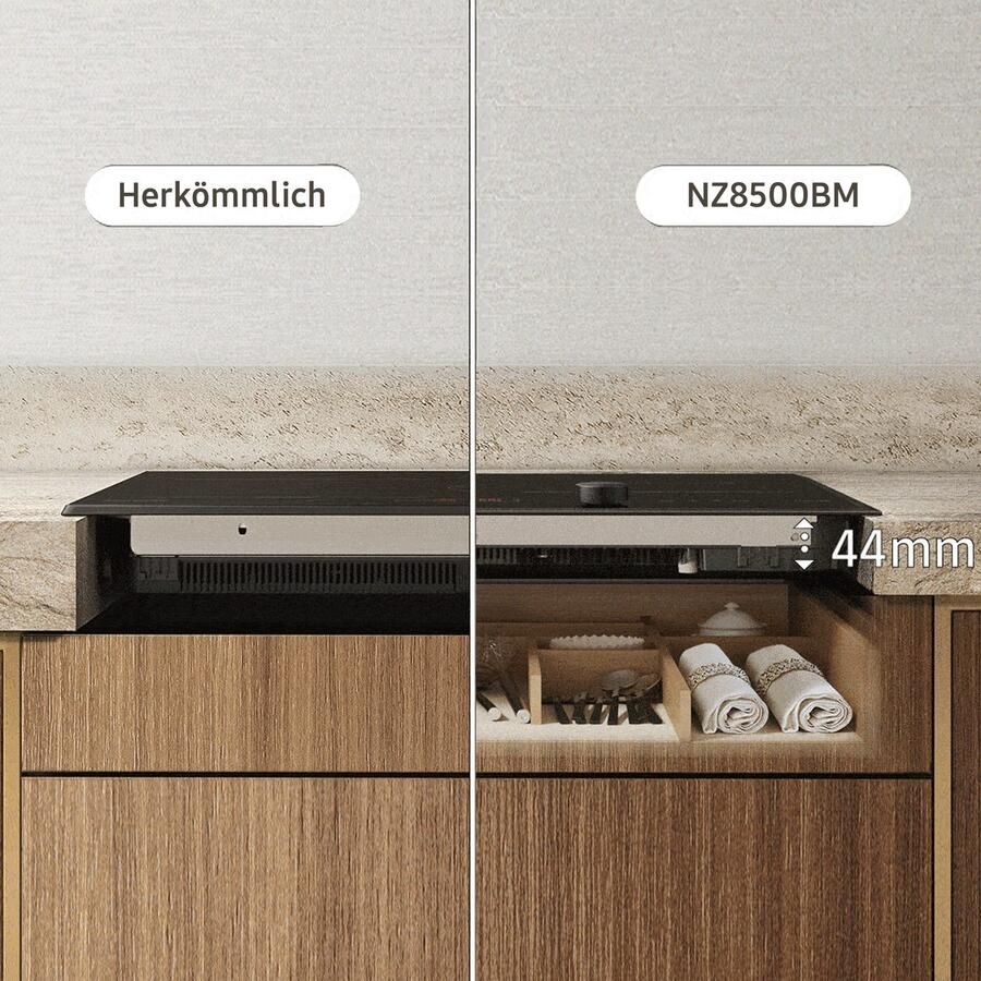 Samsung Flex-inductiekookplaat NZ85C6058HK U1 Meer flexibiliteit en veel ruimte voor je pannen & potten. Met WiFi