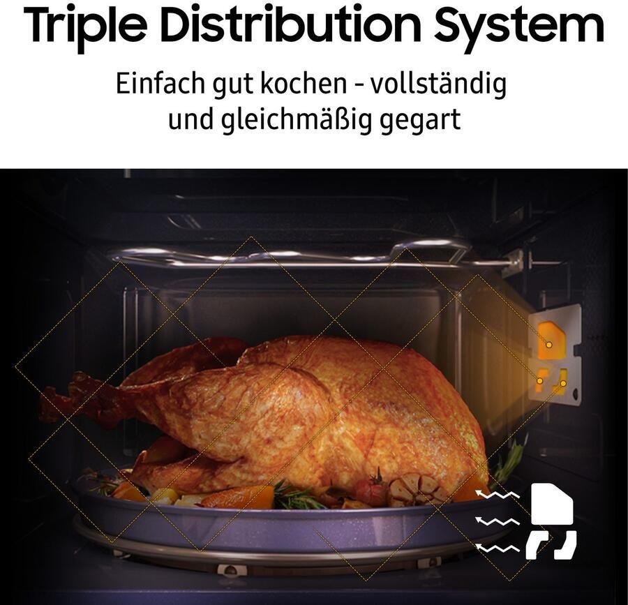 Samsung Magnetron MG20A7013CB EG Koken bakken & grillen met onderhoudsvriendelijk keramisch emaille interieur - Foto 4