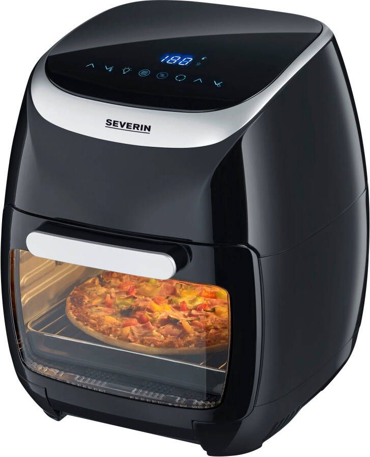 Severin FR2446 multi hetelucht friteuse met draaispit en 8 programma's