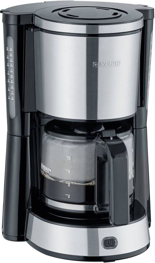 Severin KA 4823 Filterkoffiezetapparaat 1 25 l Gemalen koffie 1000 W Zwart Roestvrijstaal - Foto 2