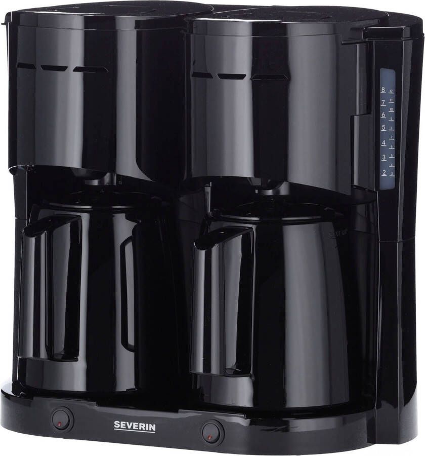 Severin Duo Koffiezetapparaat 2x 8 Koppen KA 9315 zwart 16 - Foto 13