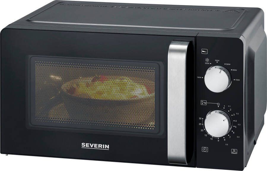 Severin MW 7886 Solo magnetron 17 Liter – 6 Vermogensstanden – Compact Zwart