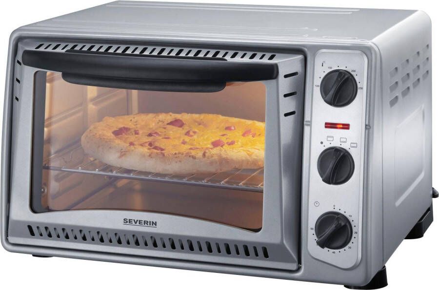 Severin Mini-oven TO 2045 Timerfunctie verschillende schuifniveaus bakplaat grillrooster - Foto 6