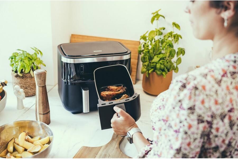 Severin FR 2453 Heteluchtfriteuse XXL 2x 3.8 Liter tot 1.3 kg friet - Foto 13