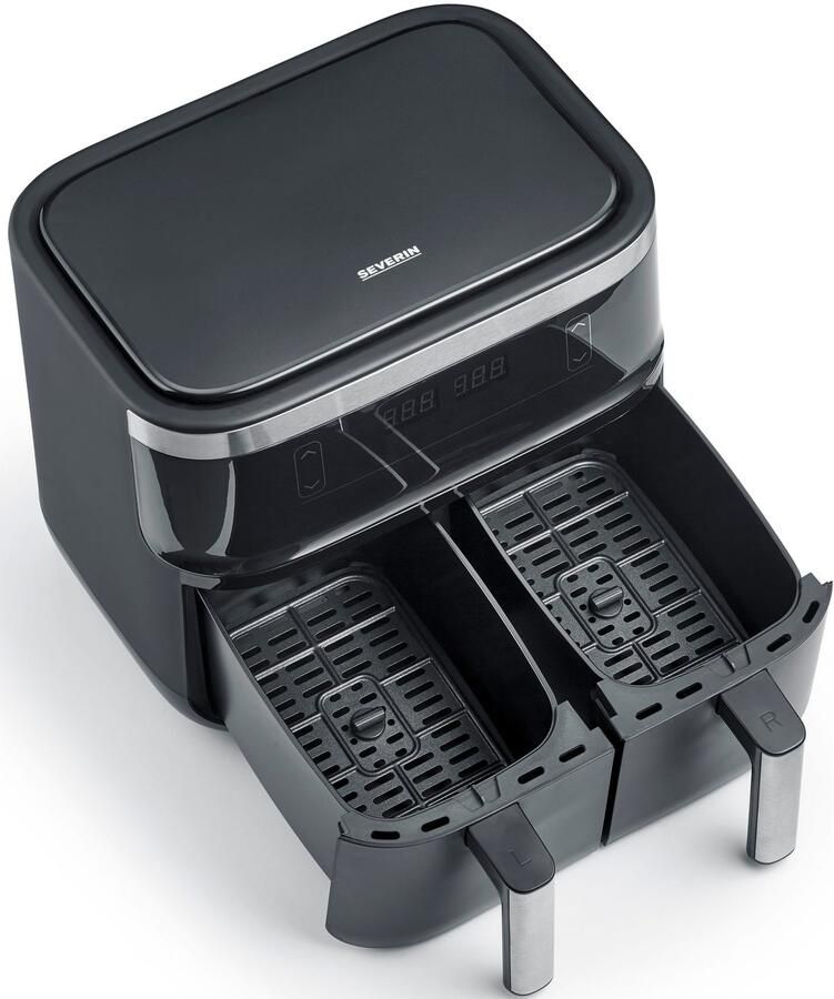 Severin FR 2453 Heteluchtfriteuse XXL 2x 3.8 Liter tot 1.3 kg friet - Foto 8