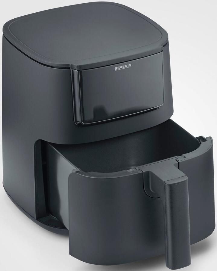 Severin FR 2461 Heteluchtfriteuse ca. 1300W 4L hetelucht technologie voor gezondheidsbewust koken touchscreen 8 automatische programma's Shake Functie PTFE vrij - Foto 4