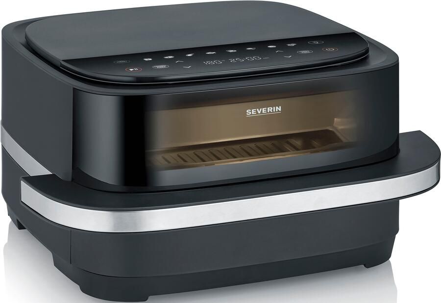 Severin FR 2464 FryLight “Pizza & More” Heteluchtfriteuse met pizzafunctie ca. 2100W ca. 4L pizzapan met een diameter van 25 4 cm - Foto 9