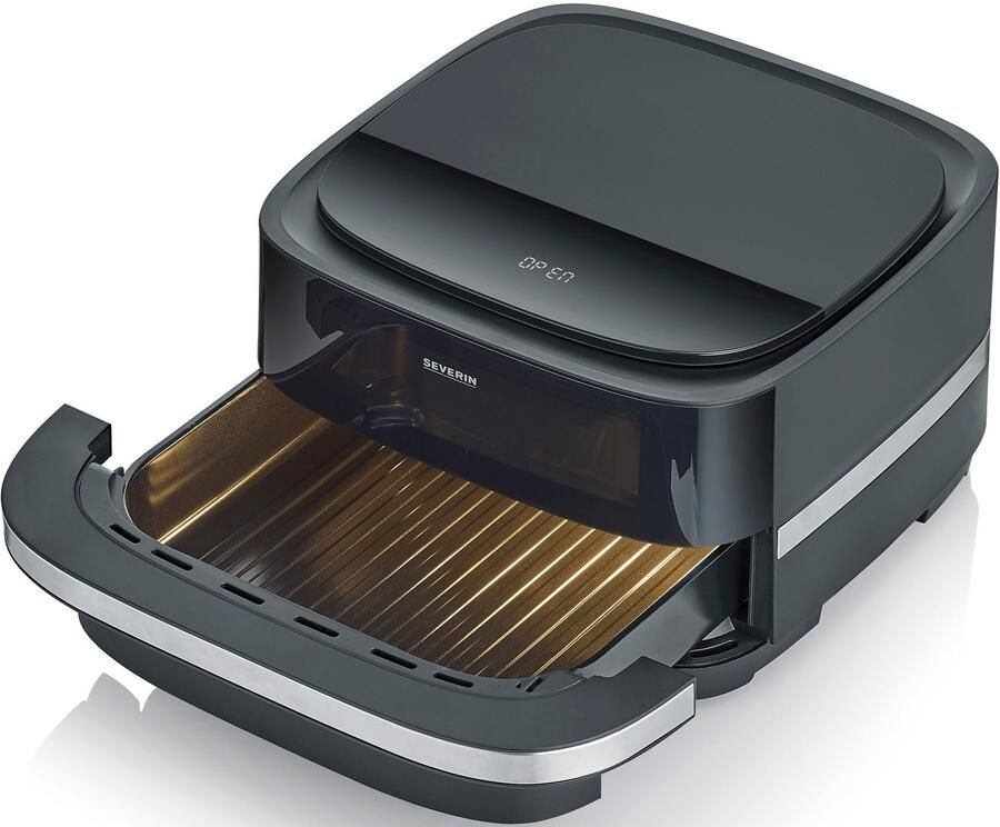 Severin FR 2464 FryLight “Pizza & More” Heteluchtfriteuse met pizzafunctie ca. 2100W ca. 4L pizzapan met een diameter van 25 4 cm - Foto 5