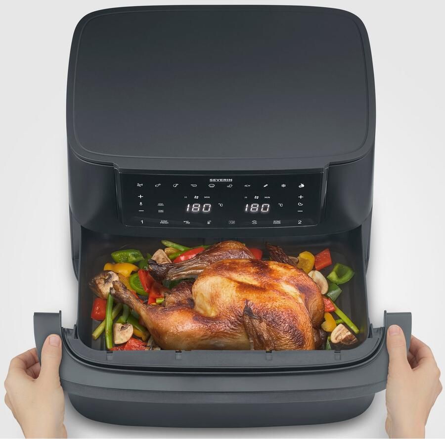 Severin Airfryer FR 2490 9 l "Flex Max Dual" - Foto 2