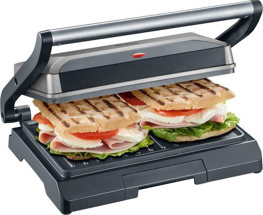 Severin KG2394 Compacte multifunctionele grill : vlees panini's groenten antiaanbakplaten 23x14 5 cm