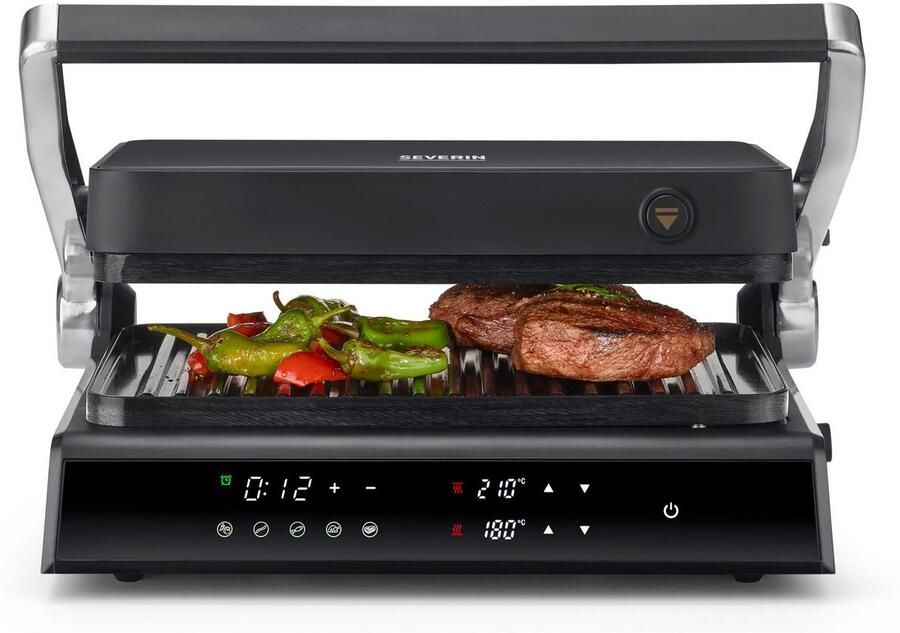 Severin RG 2399 Contactgrill 1.800 W 5 Automatische programma's Duo temperatuur control - Foto 5