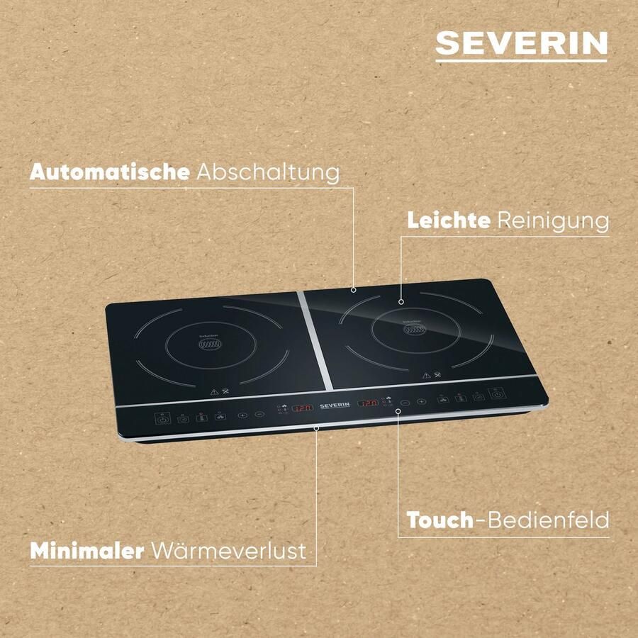 Severin DK1031 Dubbele inductiekookplaten | Vrijstaande kookplaten | Keuken&Koken Kookplaten | DK1031 - Foto 2
