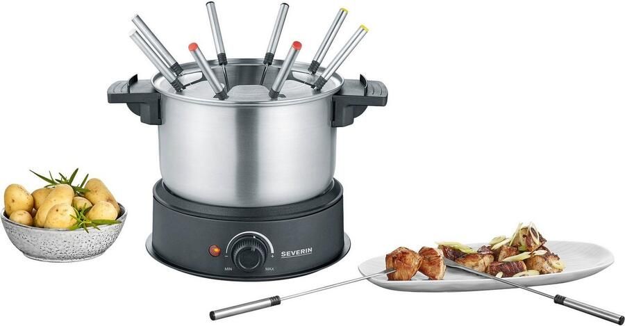 Severin FO 2470- Voor elk type fondue 8 personen Vaatwasbestendige RVS pan en onderdelen Extra lang snoer - Foto 9