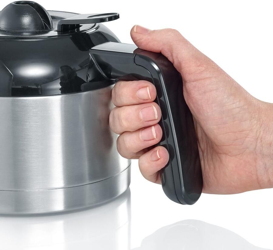 Severin KA 4847 Filterkoffiezetapparaat 1 l Gemalen koffie 1000 W Zwart Roestvrijstaal - Foto 4