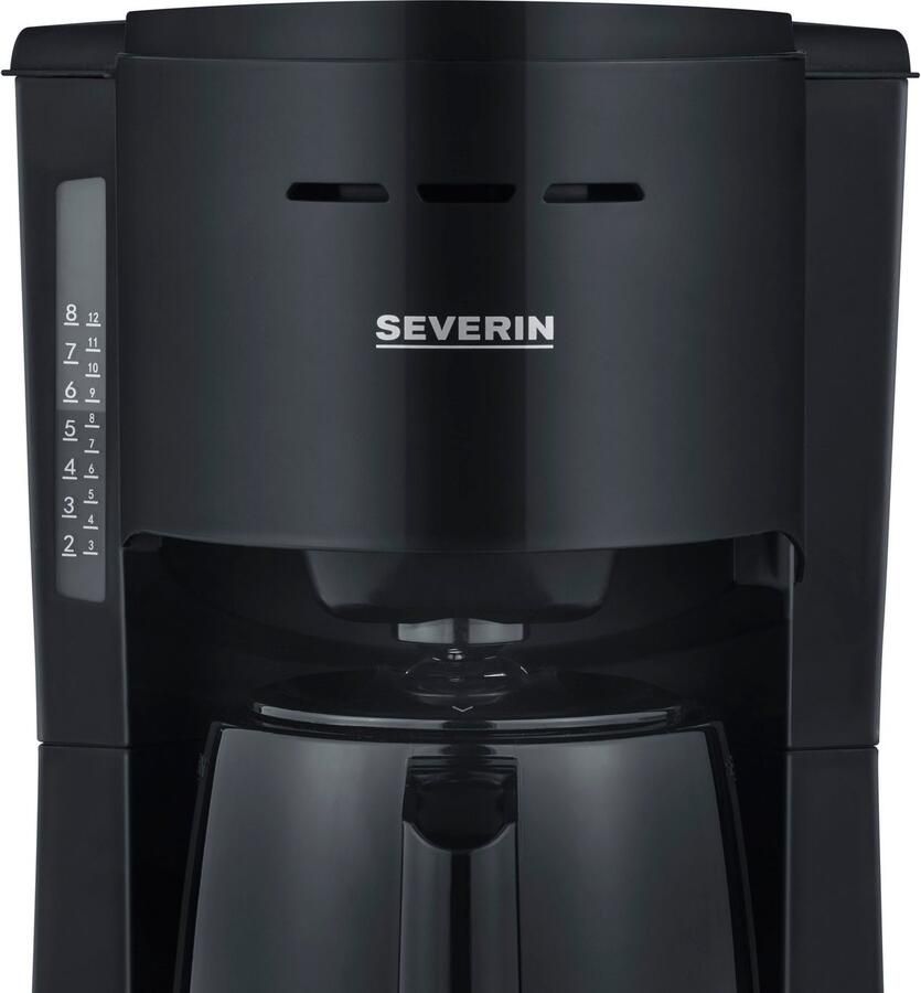 Severin KA 9306 Filterkoffiezetapparaat 1 l Gemalen koffie 1000 W Zwart - Foto 4
