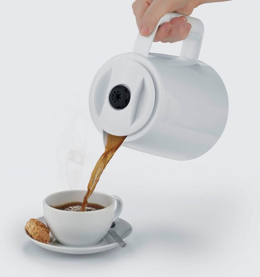 Severin Filterkoffieapparaat KA 9309 met 2 thermoskannen 1 l twee thermoskannen voor dubbele koffieplezier - Foto 4