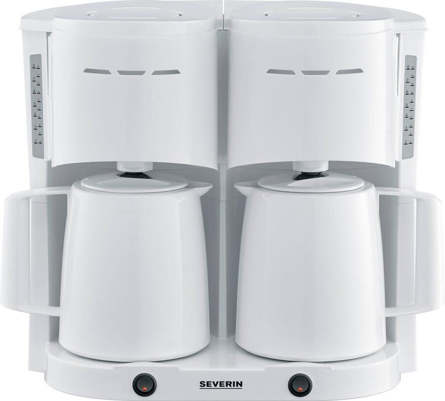 Severin Filterkoffieapparaat KA 9314 Duo filter koffiezetapparaat met 2 thermoskannen 1 l - Foto 8