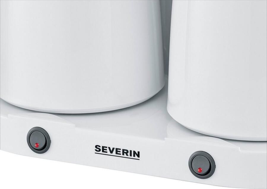 Severin Filterkoffieapparaat KA 9314 Duo filter koffiezetapparaat met 2 thermoskannen 1 l - Foto 10