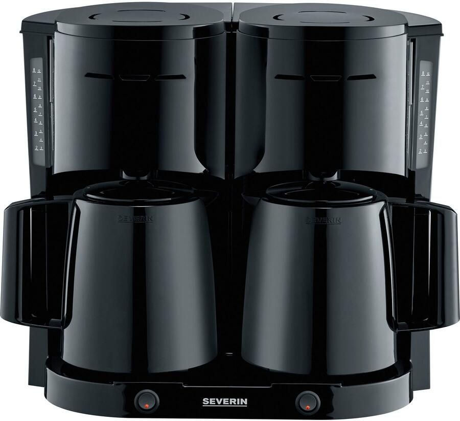 Severin Duo Koffiezetapparaat 2x 8 Koppen KA 9315 zwart 16 - Foto 6