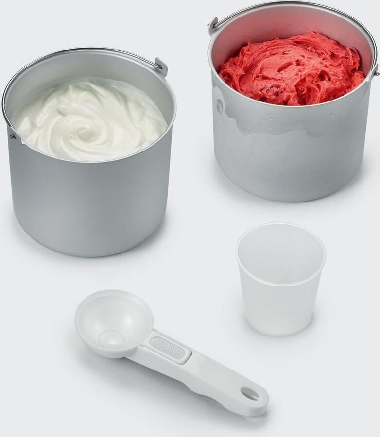 Severin Ijsmachine EZ 7406 incl. twee grote ijshouders en hoogwaardige volledig edelstalen behuizing - Foto 5