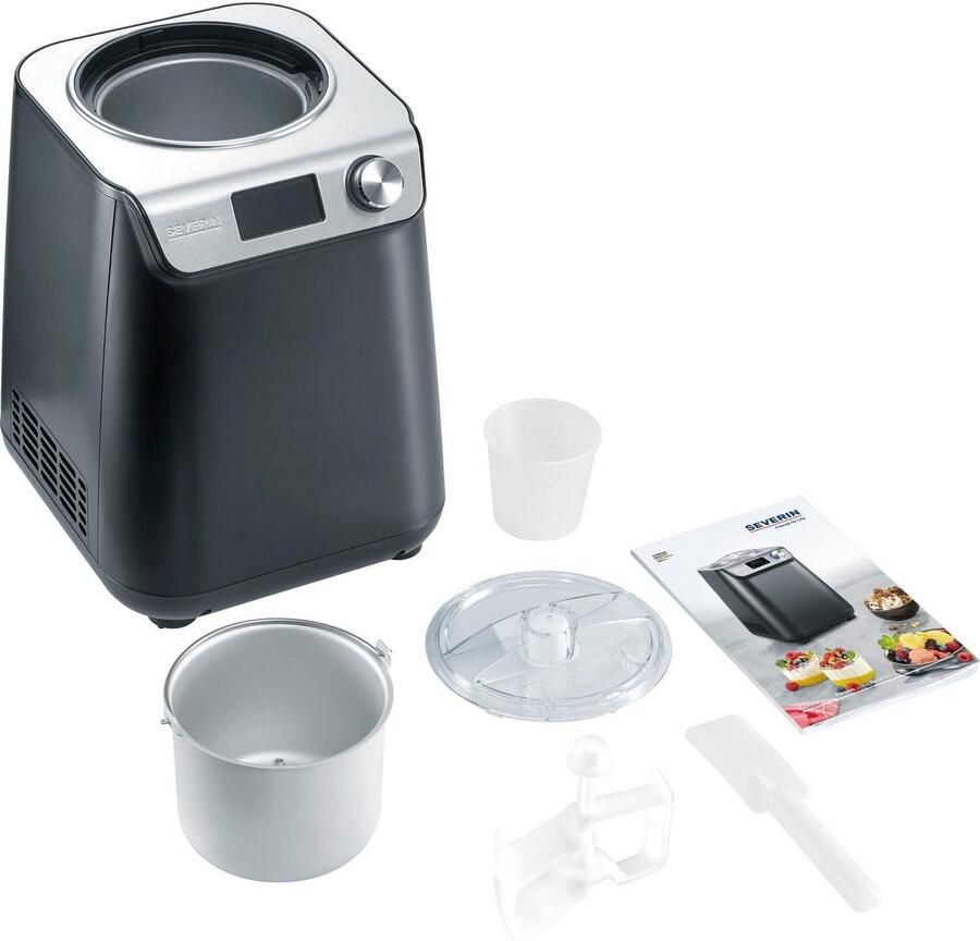 Severin EZ 7407 IJsmachine 2-in-1 met yoghurt functie Display Automatische nakoelfunctie zeer gebruiksvriendelijk - Foto 2