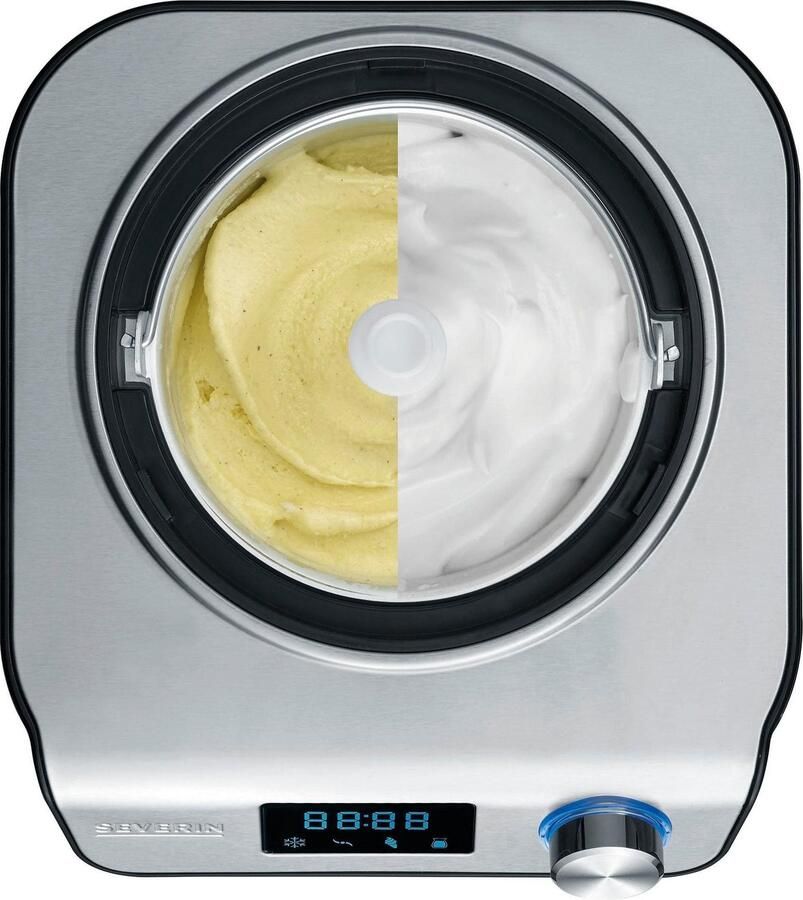 Severin EZ 7407 IJsmachine 2-in-1 met yoghurt functie Display Automatische nakoelfunctie zeer gebruiksvriendelijk - Foto 4