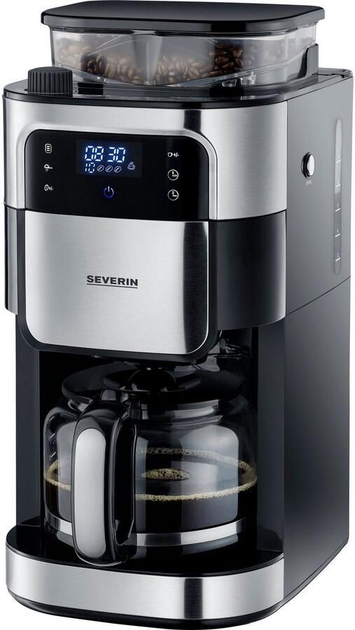Severin Koffiezetapparaat met maalwerk KA 4813 1 25 l Maalgrofheid en koffiehoeveelheid instelbaar warmhouden: tot 60 min. timer - Foto 7