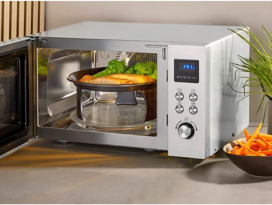 Severin MW 7918 magnetron Zilver Combinatiemagnetron Aanrecht 25 l 900 W - Foto 3