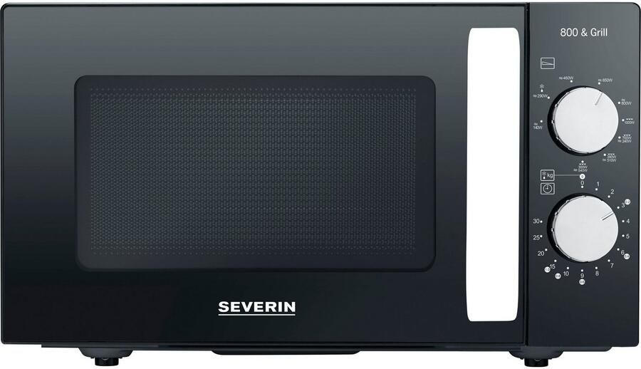 Severin MW 7762 Vrijstaande Solo Magnetron met grill Keramische bodem Zwart - Foto 7