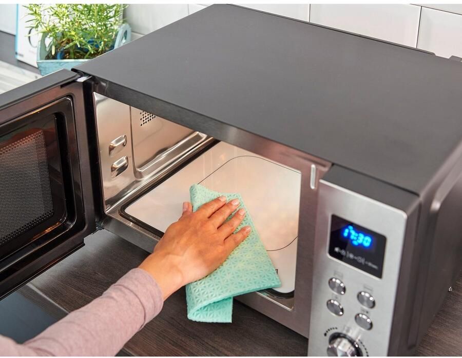 Severin MW 7777 Combi-magnetron vrijstaand -25L met vlakke keramische bodem zonder draaiplateau RVS- 230 °C - Foto 5