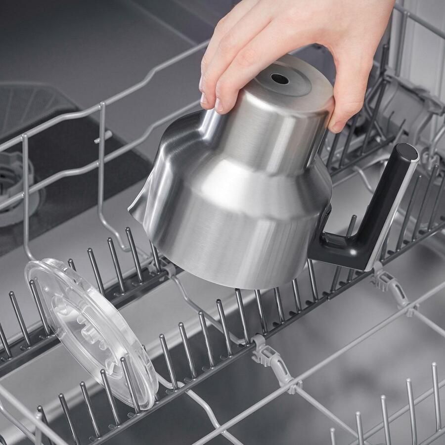 Severin SM 3586 Melkopschuimer met inductietechniek PFAS-vrij Vaatwasserbestendige RVS melkkan van 700ml 3 programma's zilver zwart - Foto 2