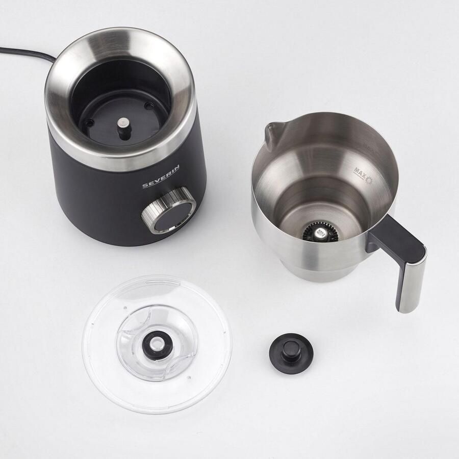 Severin SM 3587 Spuma 700 Plus Inductie melkopschuimer – 700 ml – PFAS-vrij 13 Programma s – OLED-display Geschikt voor vegan melksoorten