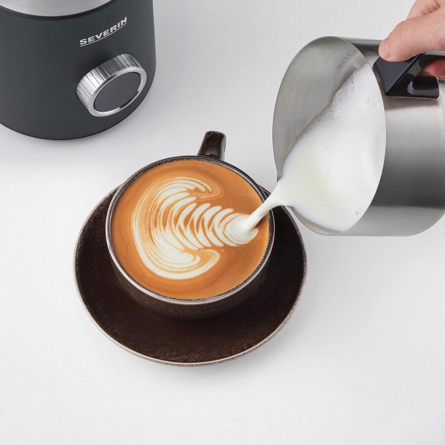 Severin SM 3587 Spuma 700 Plus Inductie melkopschuimer – 700 ml – PFAS-vrij 13 Programma s – OLED-display Geschikt voor vegan melksoorten - Foto 2