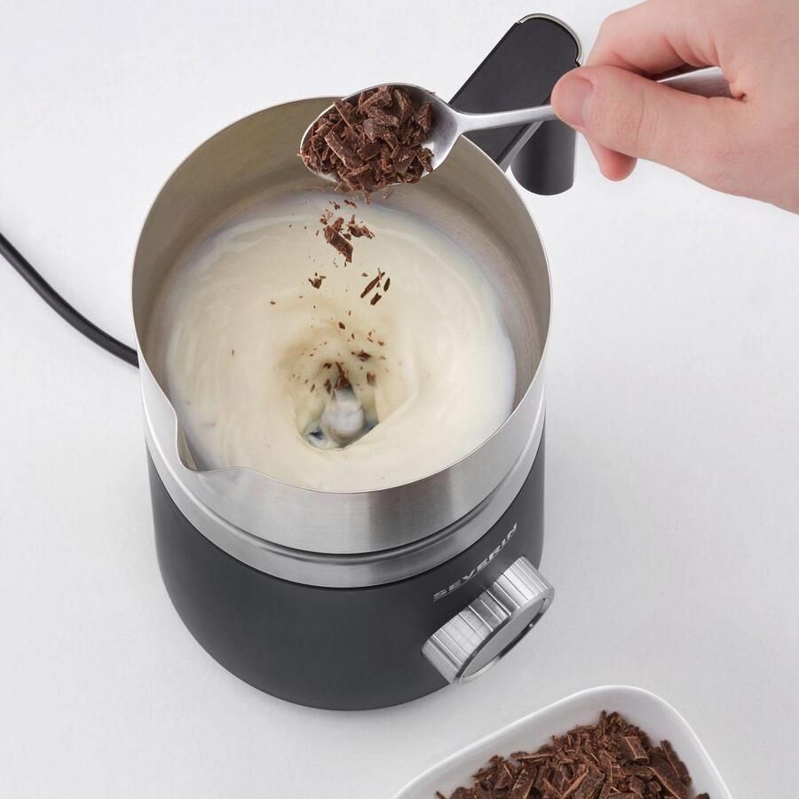 Severin SM 3587 Spuma 700 Plus Inductie melkopschuimer – 700 ml – PFAS-vrij 13 Programma s – OLED-display Geschikt voor vegan melksoorten - Foto 5