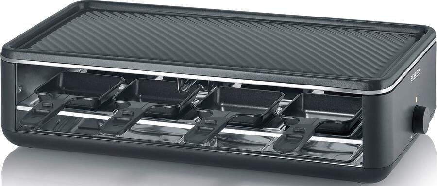 Severin RG 2365 Black Line gourmetstel PFAS vrije baklaag 8 personen temperatuurinstelling vaatwasserbestendig 8 pannetjes met parkeerfunctie - Foto 8