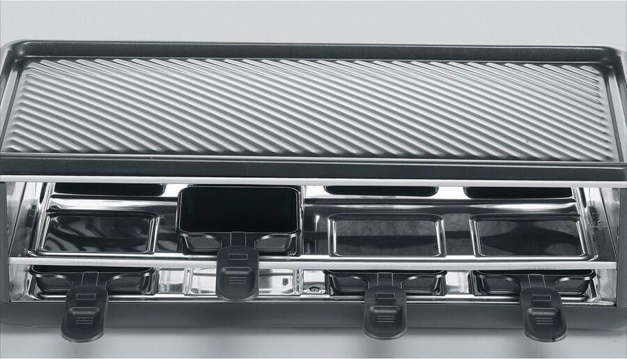 Severin RG 2365 Black Line gourmetstel PFAS vrije baklaag 8 personen temperatuurinstelling vaatwasserbestendig 8 pannetjes met parkeerfunctie - Foto 5