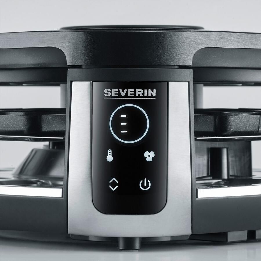 Severin RG 2379 SEVENTO rook- en geurloze raclette gourmet downdraft technologie 8 personen 1900 W Zwart Zilver - Foto 3