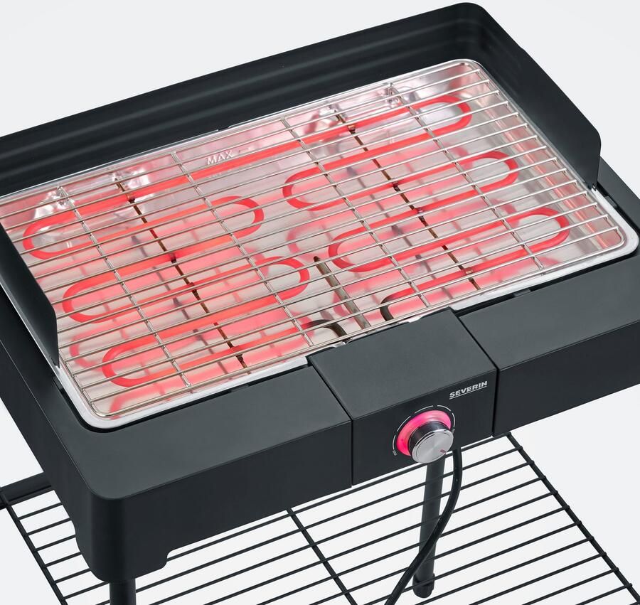 Severin Staande barbecue PG 8566 Elektrische grill met grillrooster als staande- of tafelgrill bruikbaar - Foto 5