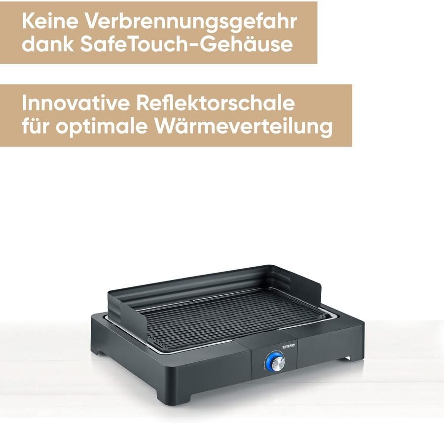 Severin Tafelgrill PG 8567 Elektrische grill met plaat - Foto 5