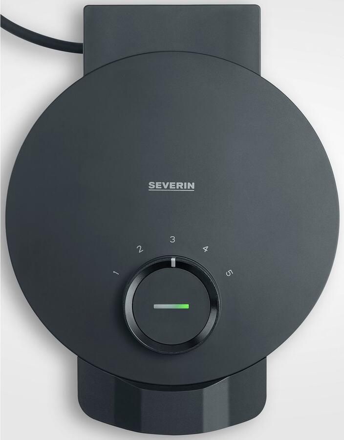 Severin WA 2116 Wafelijzer Black Line ca. 1000 W wafels in hartjesvorm ruimtebesparend slank ontwerp ideaal voor kleine woningen - Foto 3