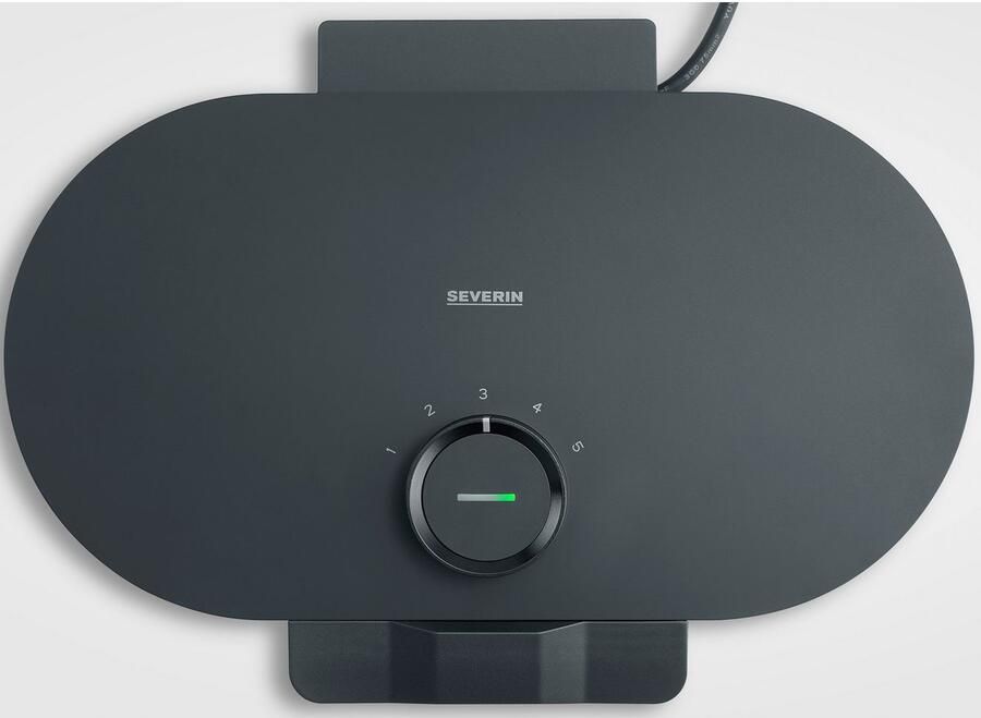 Severin WA 2118 Duo Wafelijzer Black Line ca. 1.200W PFAS-vrije coating op de bakplaten stijlvol en mat design - Foto 7