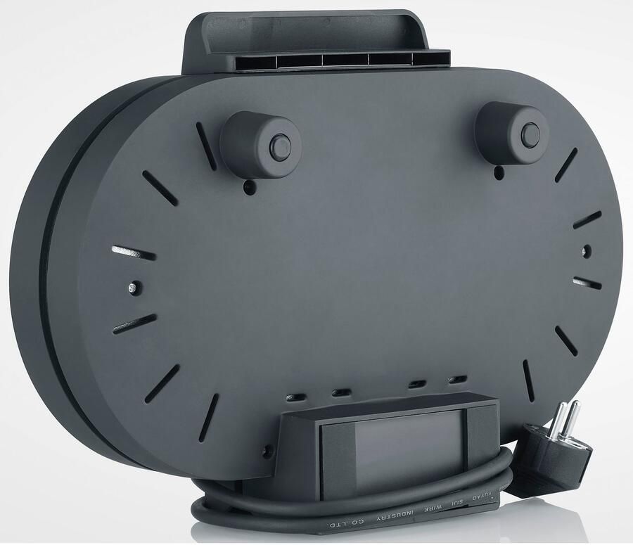 Severin WA 2118 Duo Wafelijzer Black Line ca. 1.200W PFAS-vrije coating op de bakplaten stijlvol en mat design - Foto 4