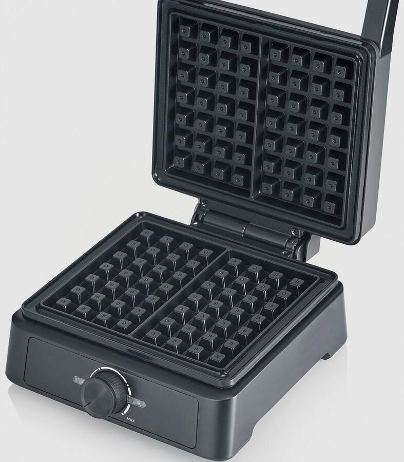 Severin WA 2125 Belgisch wafelijzer ca. 1.600 W PFAS-vrije keramische coating van de bakplaten wafels in minder dan 3 minuten - Foto 2