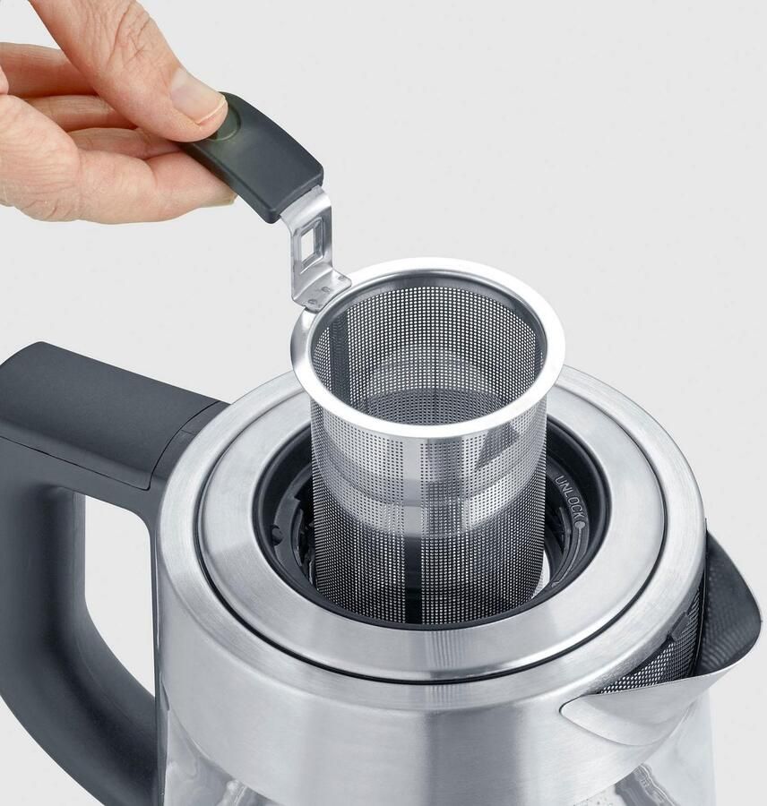 Severin Water en thee koker WK 3473 1 l tot 1 l water of 0 75 l thee met theezeef inclusief 5 theeprogramma's - Foto 3