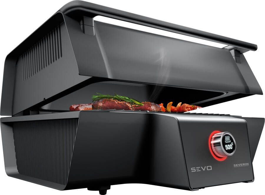 Severin Tafelgrill SEVO GT PG 8106 BoostZone 500 °C voor perfecte brandings geïntegreerde kernthermometer