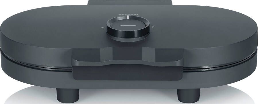 Severin WA 2118 Duo Wafelijzer Black Line ca. 1.200W PFAS-vrije coating op de bakplaten stijlvol en mat design