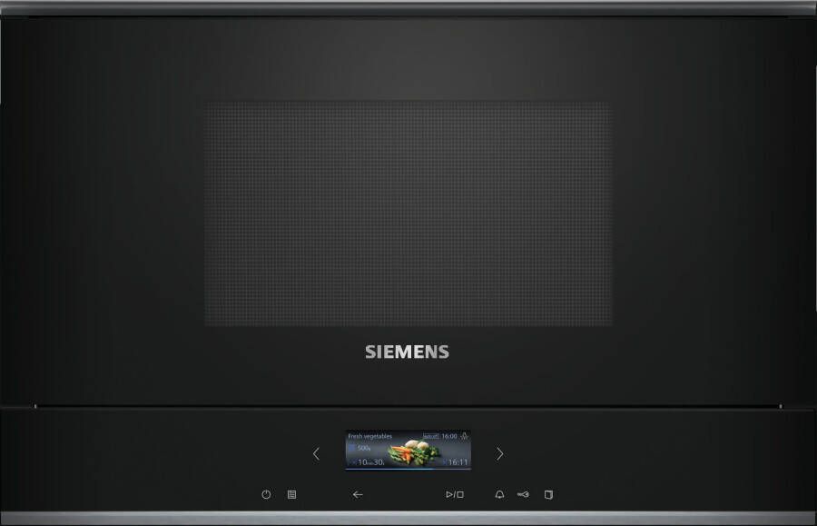 Siemens iQ700 BF722L1B1 Ingebouwd Solo-magnetron 21 l 900 W Touch Zwart